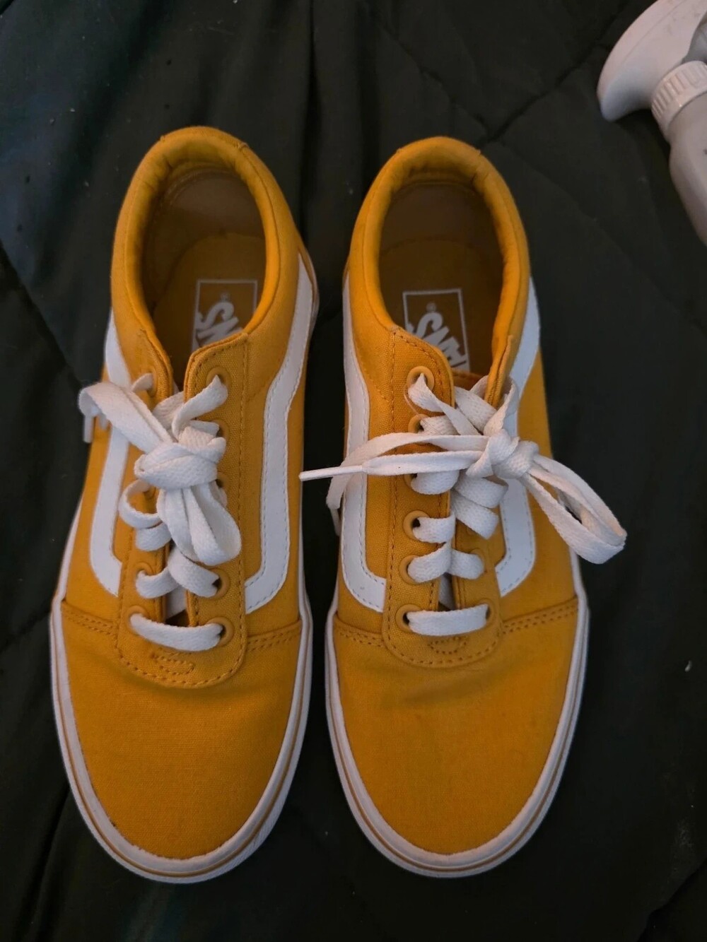 New Vans Old Skool Yellow and White Canvas Sneakers Women's Size 7